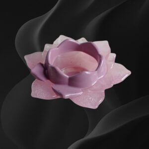 PORTA VELA FLOR DE LOTO 12 CM